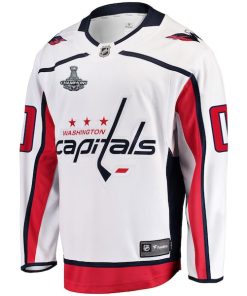 Alternative view of Washington Capitals 2018 Stanley Cup Champions Away Breakaway Custom Jersey - White