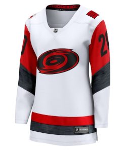 Alternative view of Sebastian Aho Carolina Hurricanes  Women's Away Breakaway Jersey - White