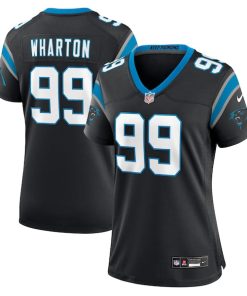 Tershawn Wharton Carolina Panthers Nike Women's Team Game Jersey -  Black