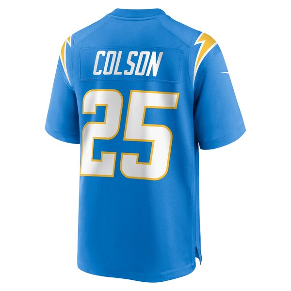 Junior Colson Los Angeles Chargers Nike Team Game Jersey - Powder Blue - Image 3