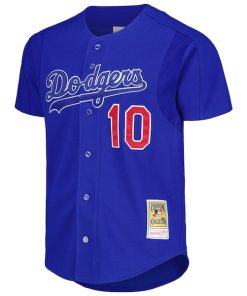 Alternative view of Hideo Nomo Los Angeles Dodgers Cooperstown Collection 2004 Batting Practice Jersey - Royal