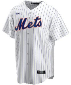 Alternative view of New York Mets Nike Youth Home Replica Custom Jersey - White