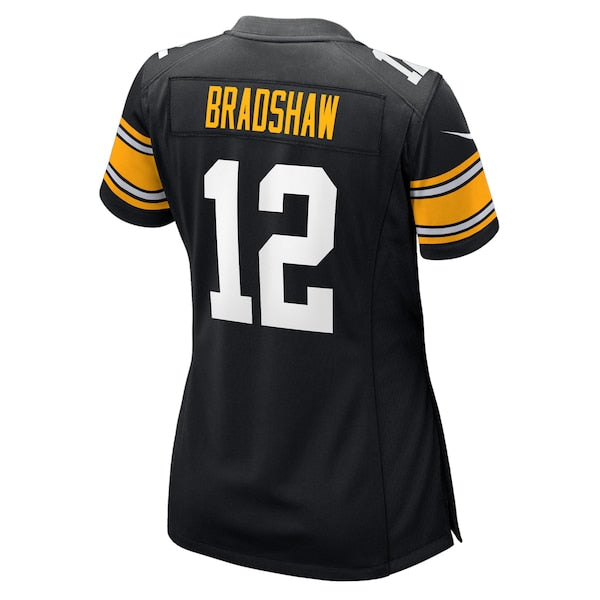 Terry Bradshaw Pittsburgh Steelers Nike Women's Retired Player Jersey - Black - Image 3