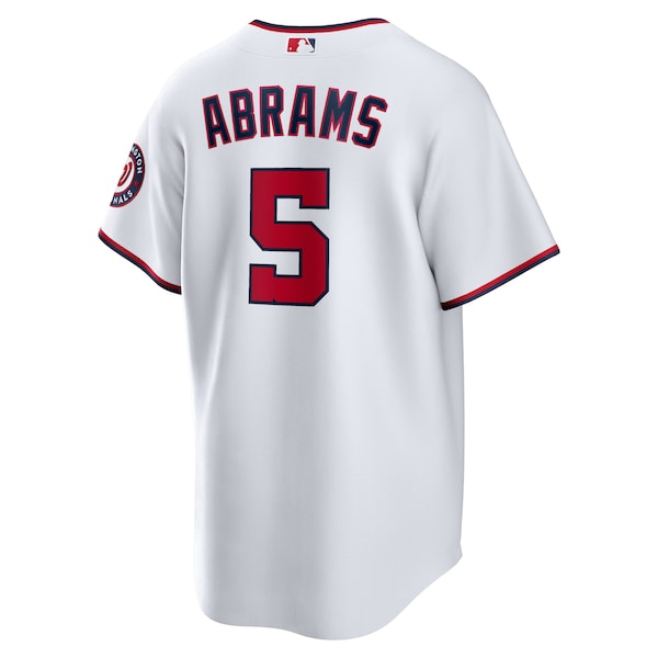 C.J. Abrams Washington Nationals Nike Home Replica Jersey - White - Image 3