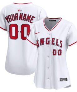 Los Angeles Angels Nike Women's Home Limited Custom Jersey - White