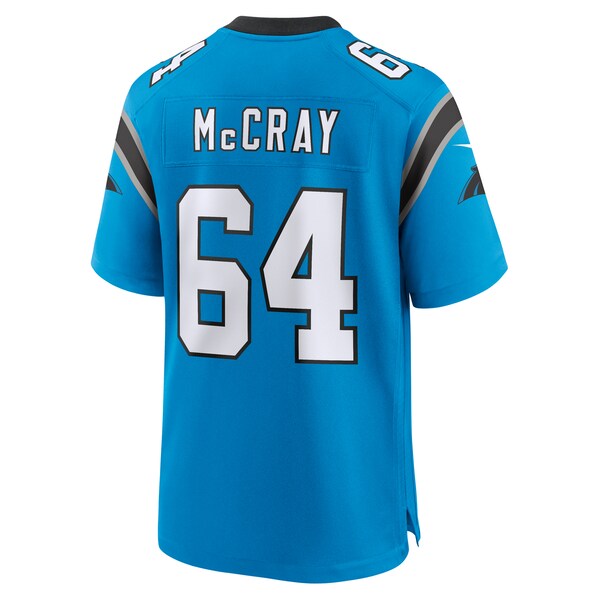 Justin McCray Carolina Panthers Nike Alternate Game Jersey - Blue/Black - Image 4