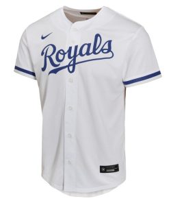 Alternative view of Kansas City Royals Nike Youth Home Game Jersey - White