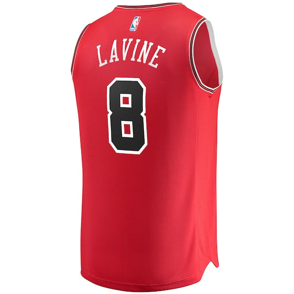 Zach LaVine Chicago Bulls Youth Fast Break Replica Player Jersey - Icon Edition - Red - Image 3