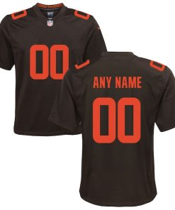 Cleveland Browns Nike Youth Alternate Custom Game Jersey - Brown