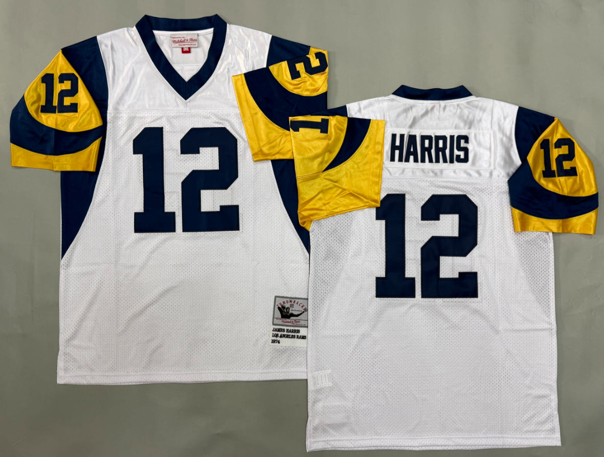 James Harris Los Angeles Rams Authentic Throwback Retired Player Jersey