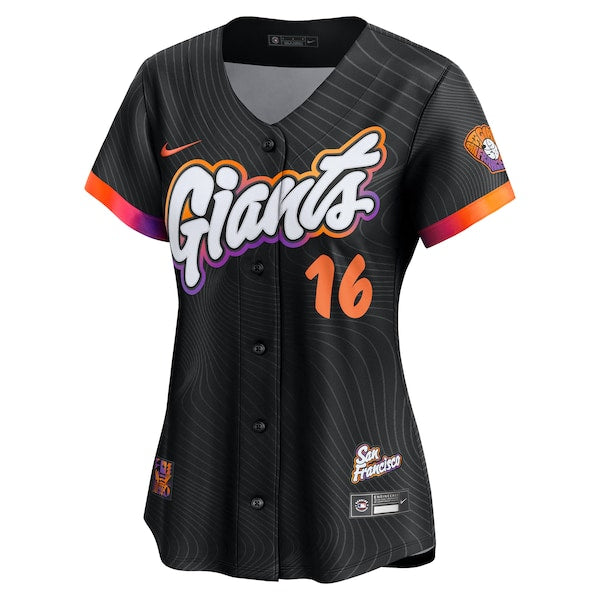 Rafael Devers San Francisco Giants Nike Women's 2025 City Connect Limited Player Jersey - Black - Image 4