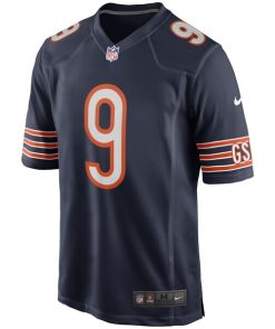 Alternative view of Nick Foles Chicago Bears Nike Game Jersey - Navy