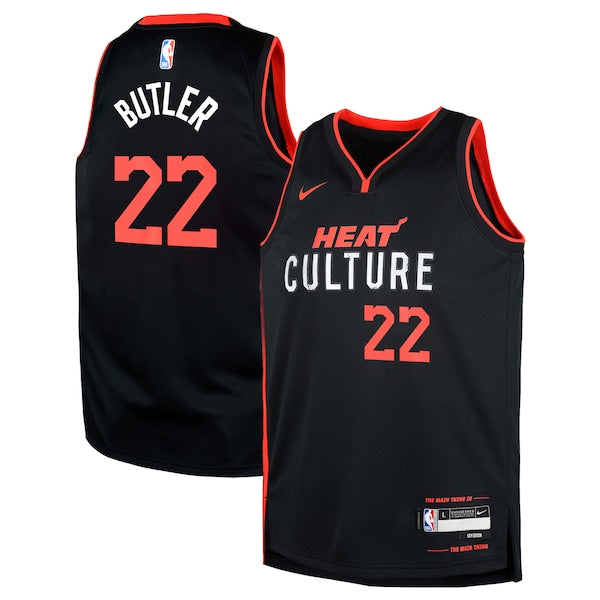 Jimmy Butler Miami Heat Nike Youth Swingman Replica Jersey - City Edition - Black