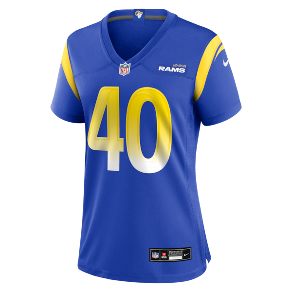 Jesse Luketa Los Angeles Rams Nike Women's Team Game Jersey - Royal - Image 2