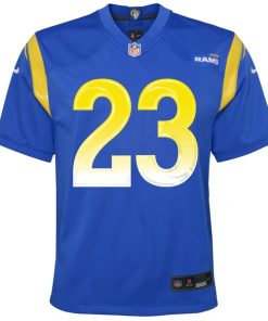 Alternative view of Kyren Williams Los Angeles Rams Nike Youth Team Game Jersey - Royal