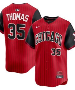 Frank Thomas Chicago White Sox Nike 2025 City Connect Limited Retired Player Jersey - Red/Black