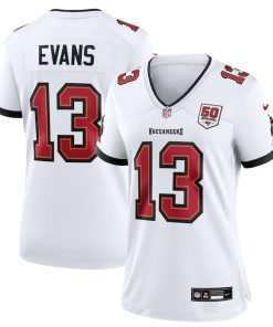 Mike Evans Tampa Bay Buccaneers Nike Women's 50th Season White Game Jersey - White/Red