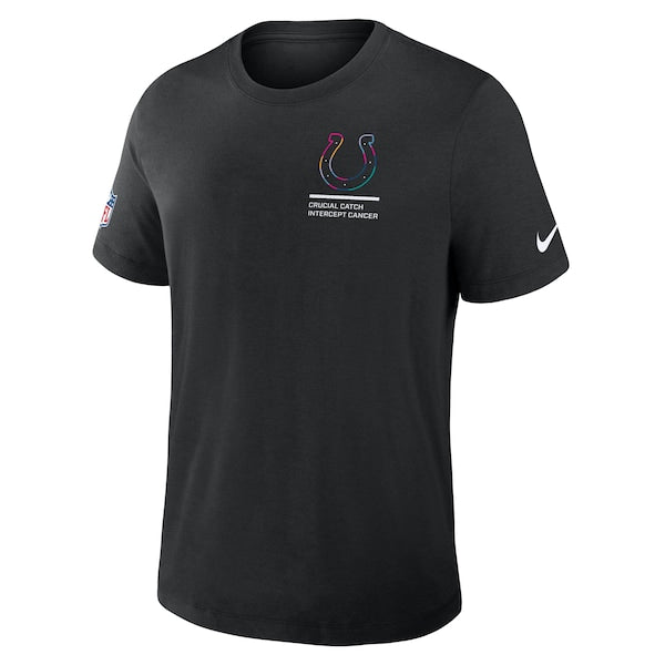 Indianapolis Colts Nike 2025 NFL Crucial Catch Tri-Blend Dri-FIT T-Shirt - Black - Image 2