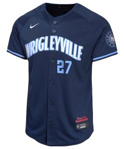 Alternative view of Seiya Suzuki Chicago Cubs Nike Youth City Connect Limited Player Jersey - Navy