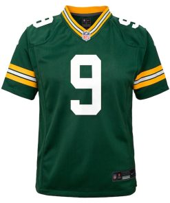 Alternative view of Christian Watson Green Bay Packers Nike Youth Team Player Game Jersey - Green