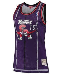 Alternative view of Vince Carter Toronto Raptors Women's 1998/99 Hardwood Classics Swingman Jersey - Purple