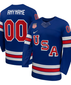 USA Hockey Nike 2026 Home Replica Custom Jersey - Royal