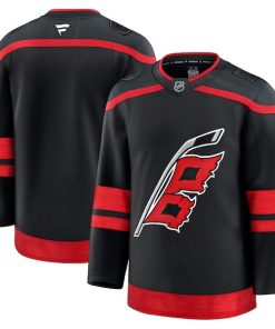 Alternative view of Carolina Hurricanes  Home Premium Jersey - Black/White/Red