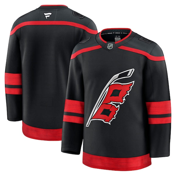 Carolina Hurricanes Home Premium Jersey - Black/White/Red - Image 2