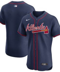 Atlanta Braves Nike Alternate Elite Jersey - Navy