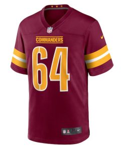 Alternative view of David Bada Washington Commanders Nike  Game Jersey -  Burgundy