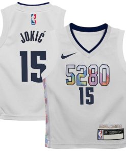 Nikola Jokic Denver Nuggets Nike Preschool 2024/25 Swingman Player Jersey -  City Edition - White