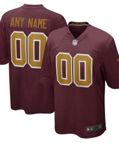 Washington Football Team Nike Alternate Custom Jersey - Burgundy
