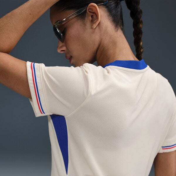 France National Team Nike Women's 2025/26 Away Replica Jersey - Cream - Image 6