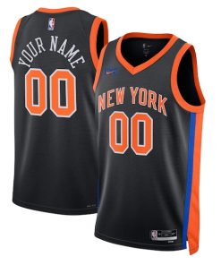New York Knicks Nike Unisex 2022/23 Swingman Custom Jersey - City Edition - Black