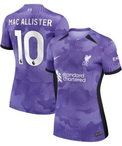 Alexis Mac Allister Liverpool Nike Women's 2023/24 Third Stadium Replica Player Jersey - Purple