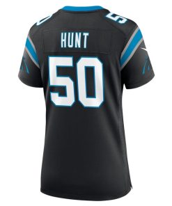 Alternative view of Robert Hunt Carolina Panthers Nike Women's  Game Jersey -  Black