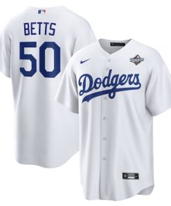 Mookie Betts Los Angeles Dodgers Nike 2025 World Series Home Replica Player Jersey - White