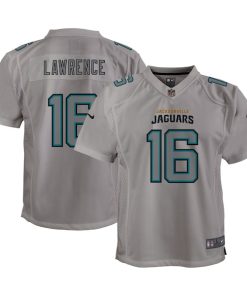 Trevor Lawrence Jacksonville Jaguars Nike Youth Atmosphere Game Jersey - Gray