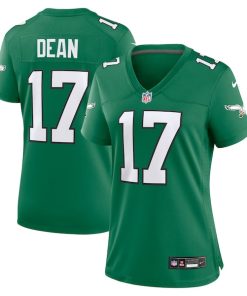 Nakobe Dean Philadelphia Eagles Nike Women's Alternate Game Jersey - Kelly Green