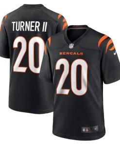 DJ Turner Cincinnati Bengals Nike Team Game Jersey -  Black