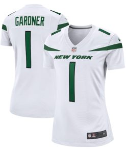 Alternative view of Ahmad Sauce Gardner New York Jets Nike Women's Player Jersey - White/Green