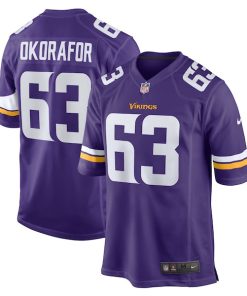 Chim Okorafor Minnesota Vikings Nike Team Game Jersey - Purple