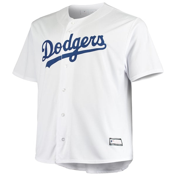 Los Angeles Dodgers Big & Tall Replica Team Jersey - White - Image 3
