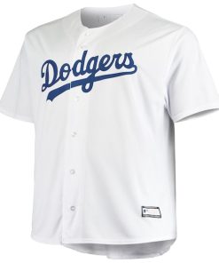 Alternative view of Los Angeles Dodgers Big & Tall Replica Team Jersey - White
