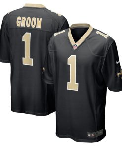 Number 1 Groom New Orleans Saints Nike Game Jersey - Black