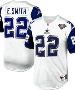 Emmitt Smith Dallas Cowboys 1996 Authentic Throwback Retired Player Jersey - White