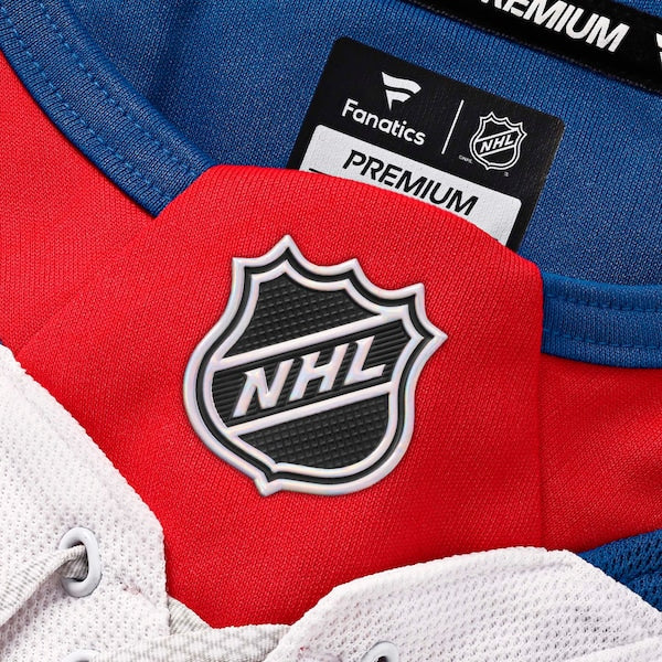 New York Rangers Away Premium Jersey - White/Navy/Blue - Image 6