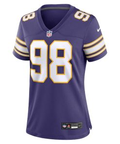 Alternative view of D.J. Wonnum Minnesota Vikings Nike Women's Classic Player Game Jersey - Purple