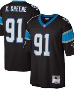 Kevin Greene Carolina Panthers Big & Tall 1996 Retired Player Replica Jersey - Black