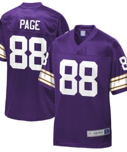 Alan Page Minnesota Vikings NFL Pro Line Retired Player Replica Jersey - Purple